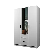 Шкаф ЭКОН распашной 3-х дверный 3-мя ящиками с зеркалом